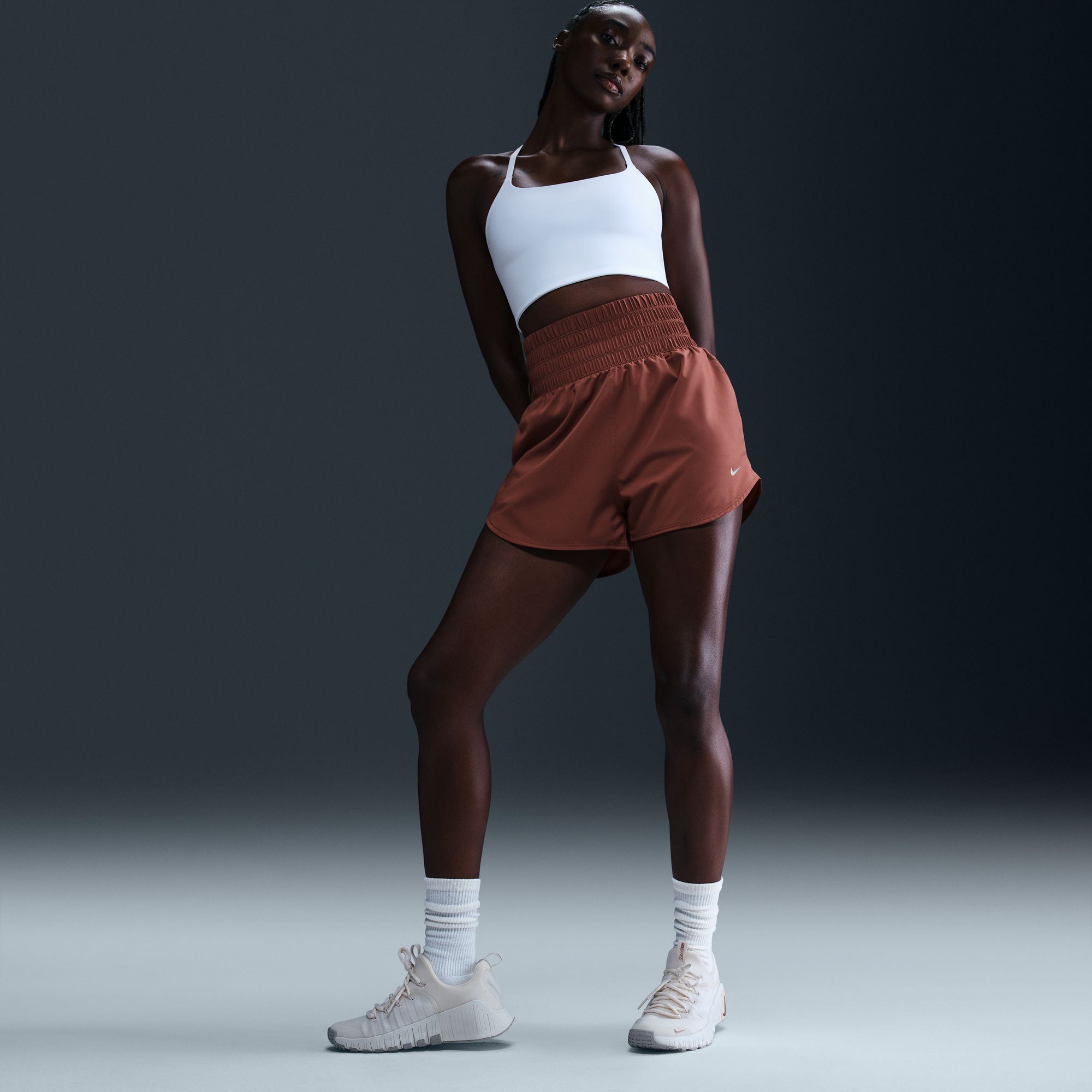 Nike Women's One Dri-FIT Ultra High-Waisted 3" Brief-Lined Shorts product image