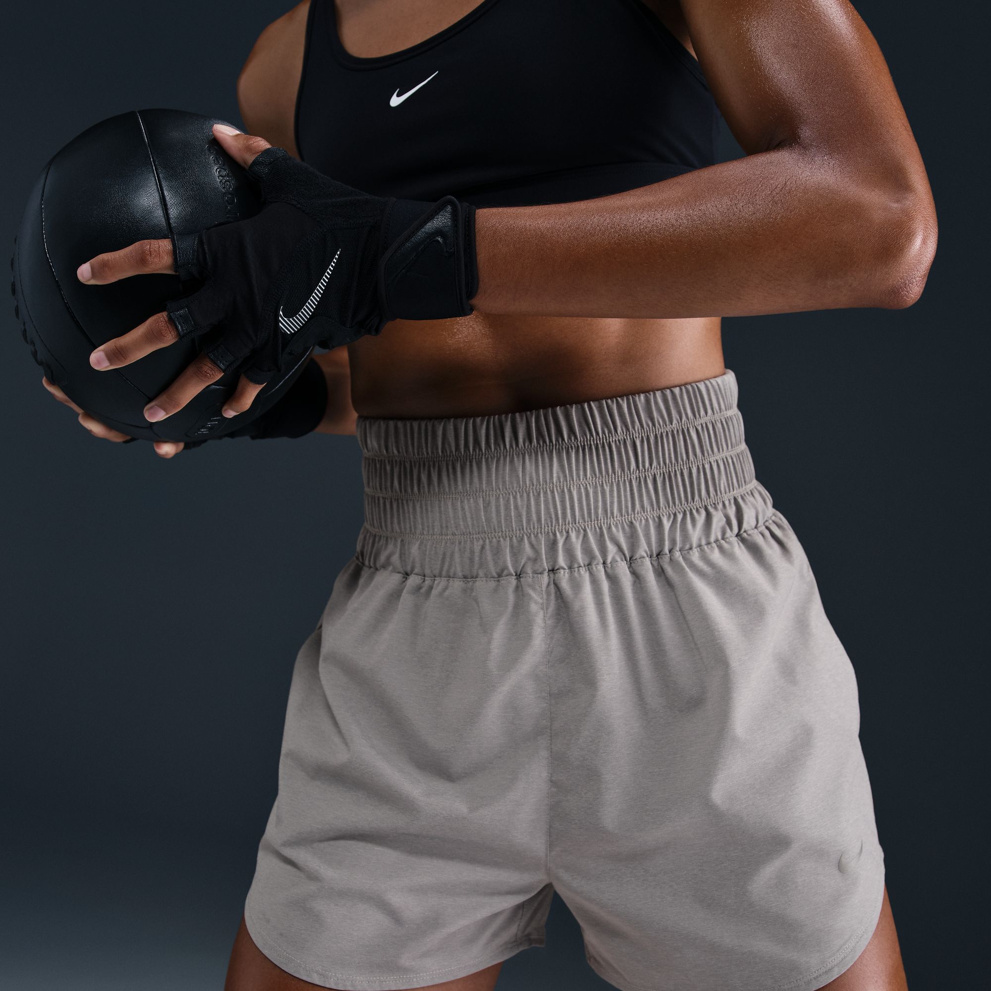 Nike Women's One Dri-FIT Ultra High-Waisted 3" Brief-Lined Shorts product image