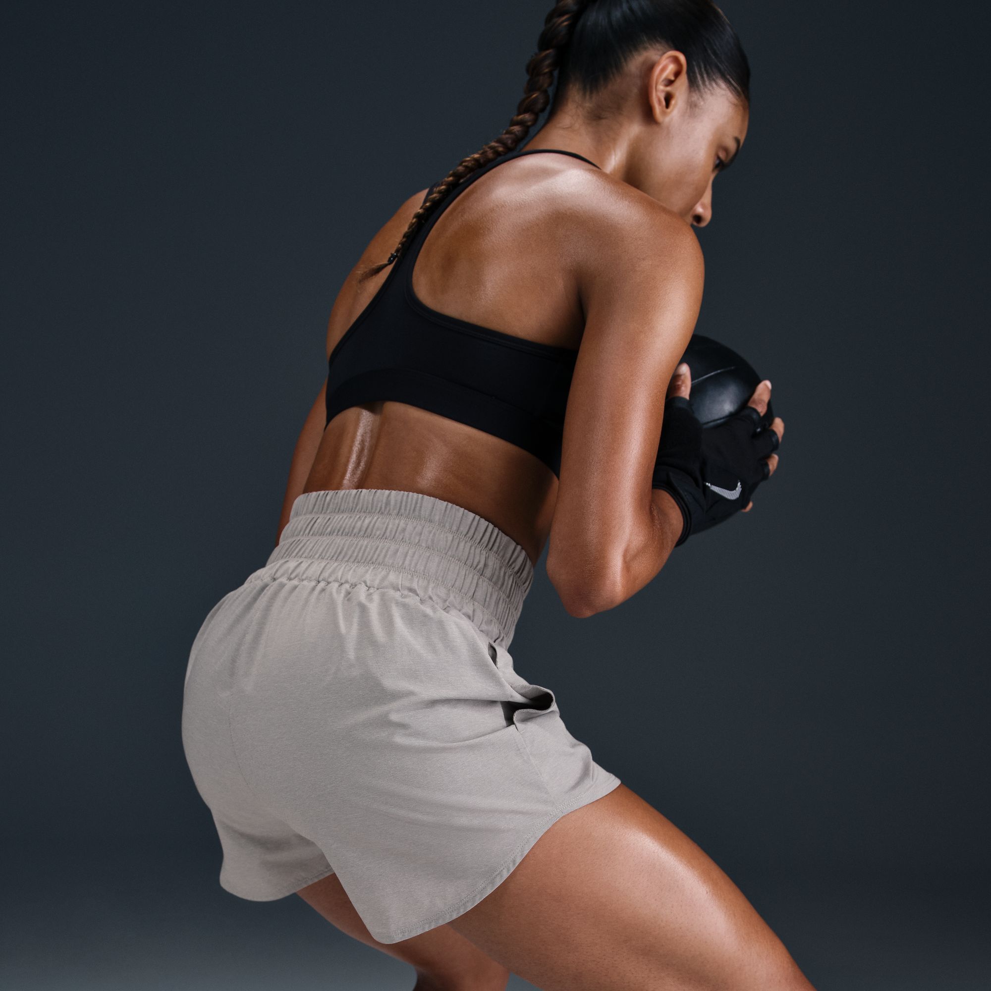 Nike Women's One Dri-FIT Ultra High-Waisted 3" Brief-Lined Shorts product image