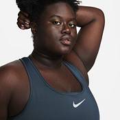 Nike Womens Dri-FIT Swoosh High Support Adjustable Sports Bra Aqua L C-E