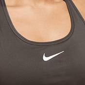 Nike Swoosh Women's Medium Support Sports Bra with padding - red  stardust/guava ice/laser FB4124-618