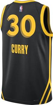 Nike Men's 2023-24 City Edition Golden State Warriors Steph Curry #30 Black  Swingman Jersey
