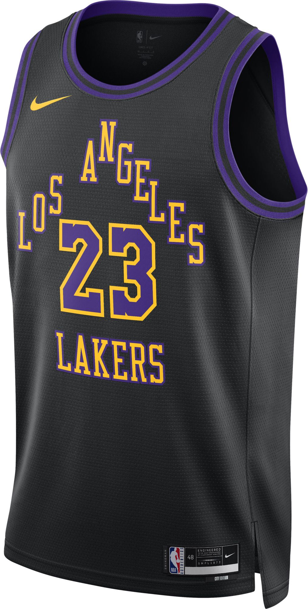 Lakers black swingman jersey on sale