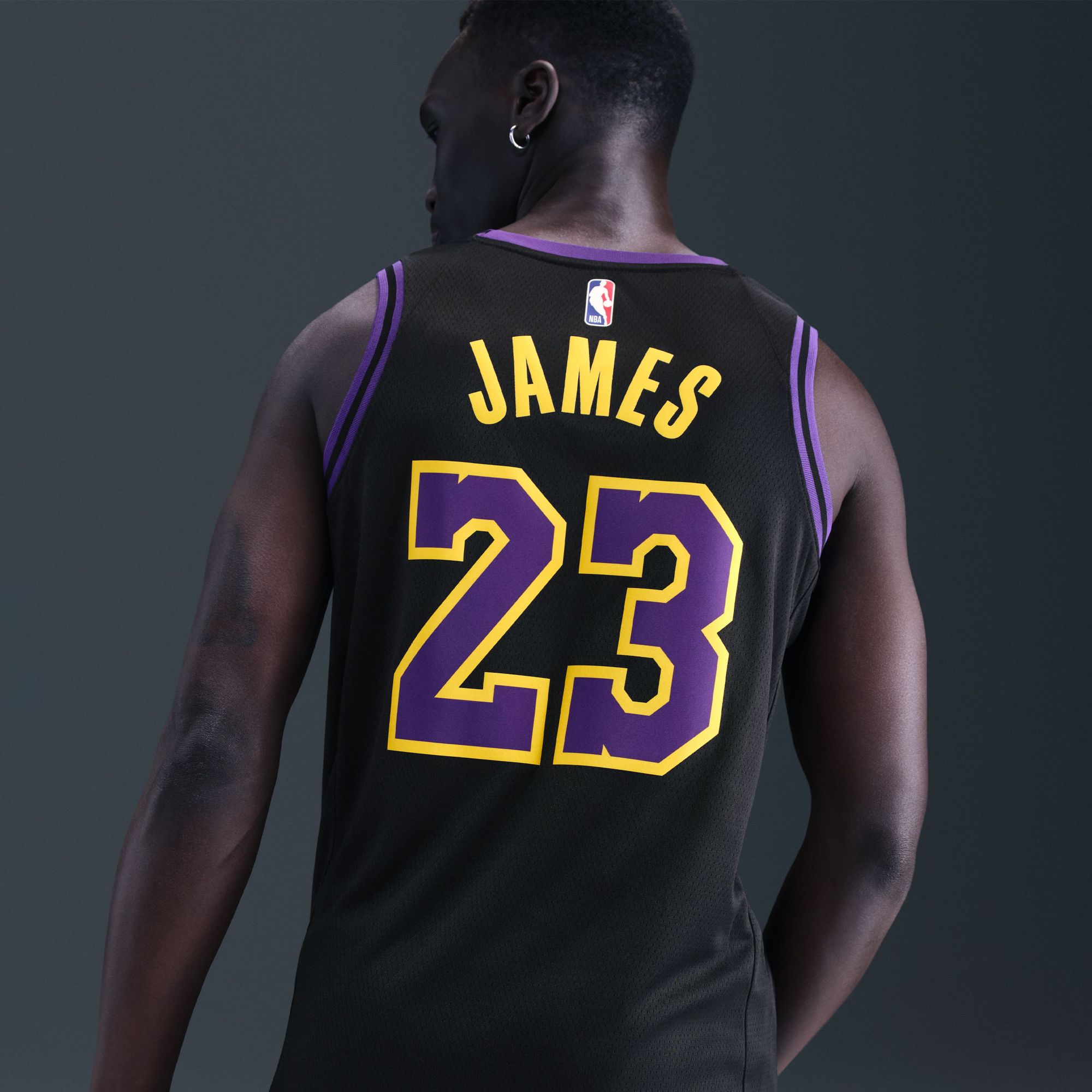 Nike Adult 2025-26 City Edition Los Angeles Lakers LeBron James #23 Swingman Jersey product image