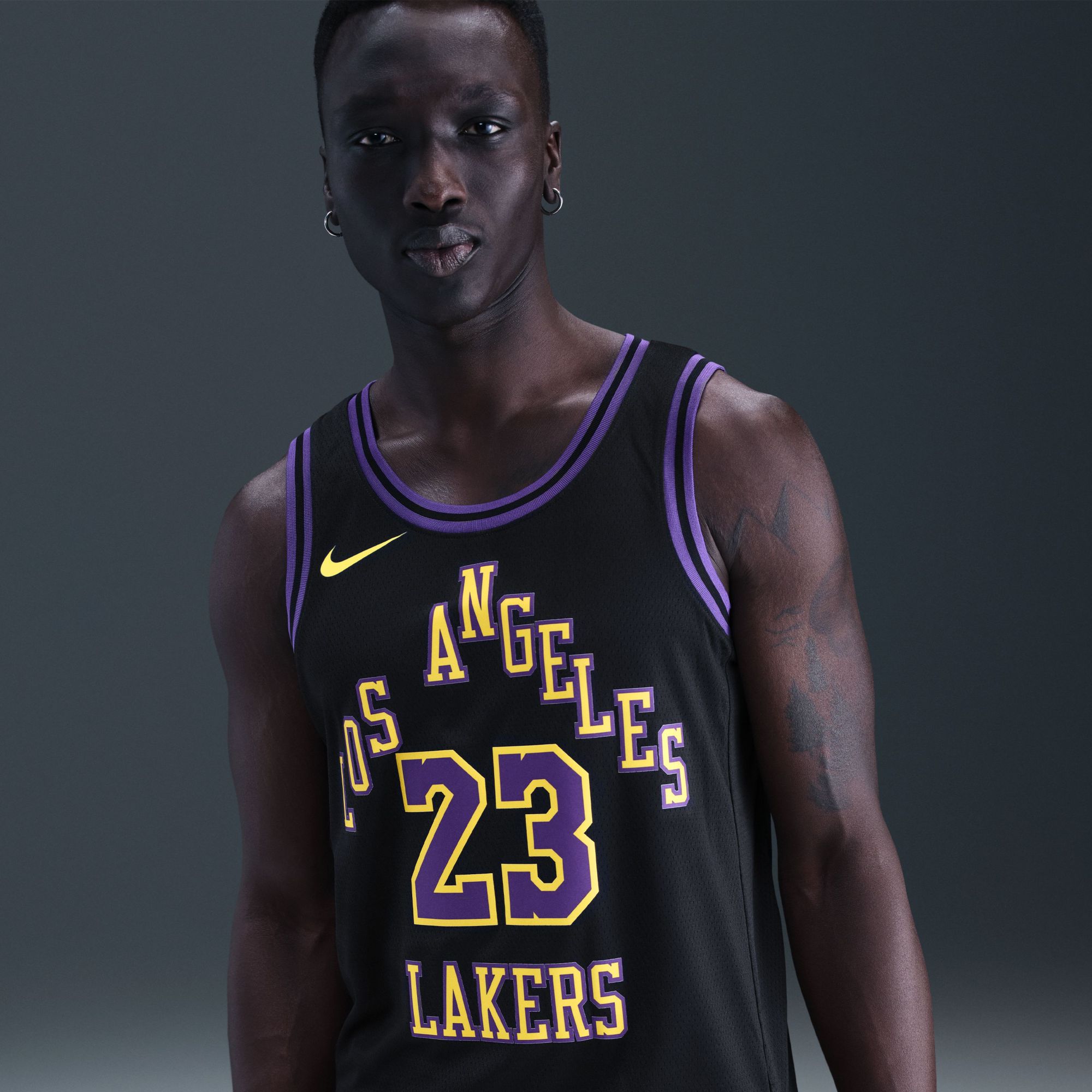Nike Adult 2025-26 City Edition Los Angeles Lakers LeBron James #23 Swingman Jersey product image