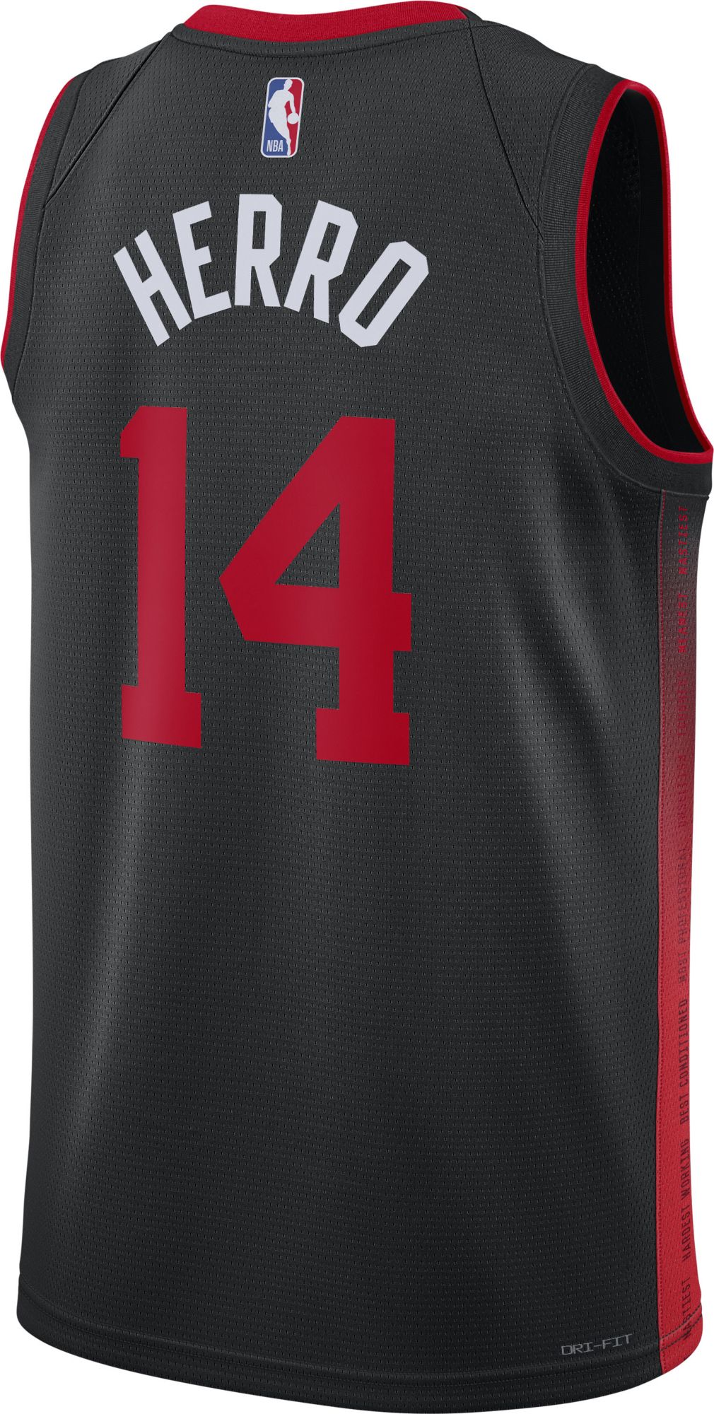 Nike Men's 2023-24 City Edition Miami Heat Tyler Herro #14 Black Swingman Jersey