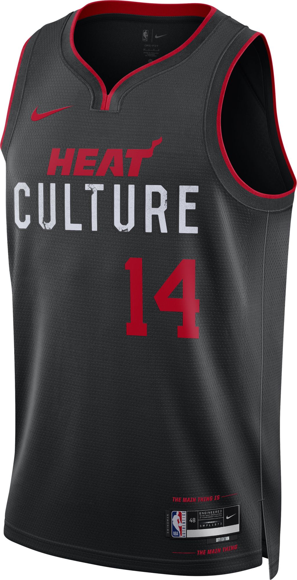 Nike Men's 2023-24 City Edition Miami Heat Tyler Herro #14 Black Swingman Jersey