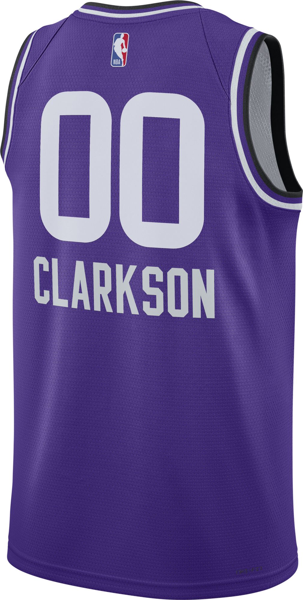 Nike Men's 2023-24 City Edition Utah Jazz Jordan Clarkson #00 Purple Swingman Jersey