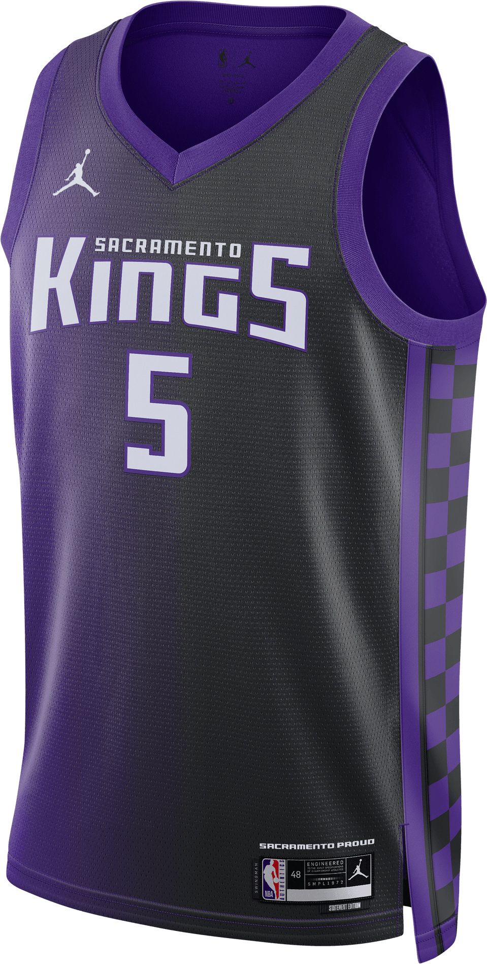 Nike Men's Sacramento Kings De'Aaron Fox #5 Purple Dri-FIT Swingman Jersey