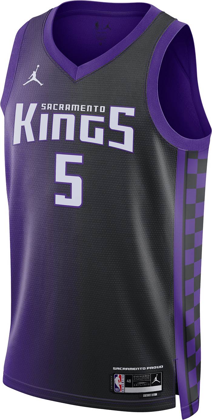 Men's Sacramento Kings #5 De'Aaron Fox Red 2020 Nike City Edition Swingman  Jersey With The Sponsor Logo on sale,for Cheap,wholesale from China