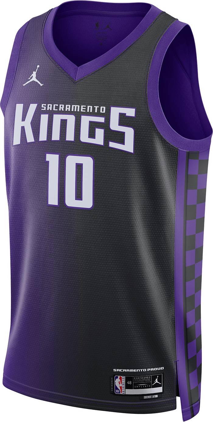 Nike Sacramento Kings Practice Jersey NBA Reversible Black Purple