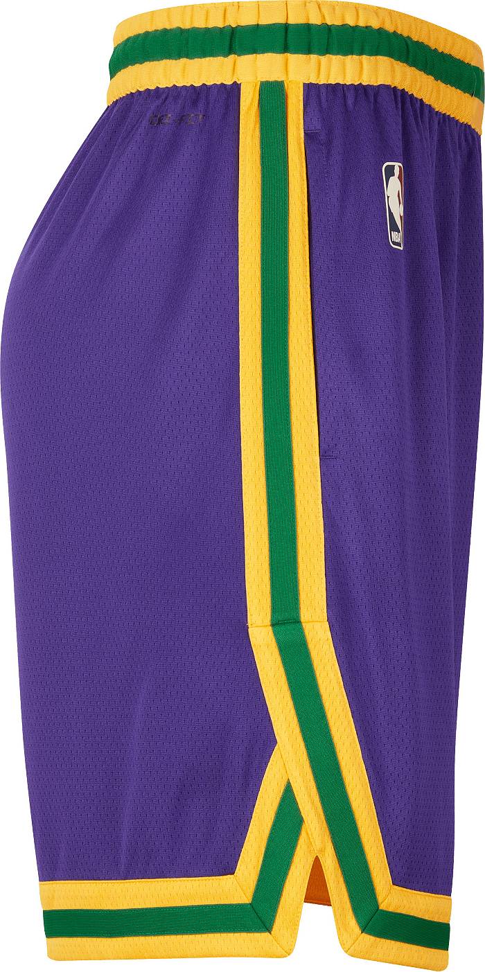 Utah Jazz Mitchell & Ness Hardwood Classics Team Swingman Shorts - Purple