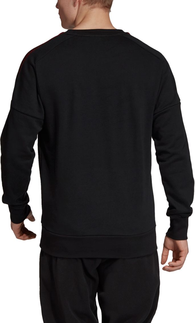 adidas Men's Manchester United SSP Black Crew Neck adidas Men's Manchester United SSP Black Crew Neck