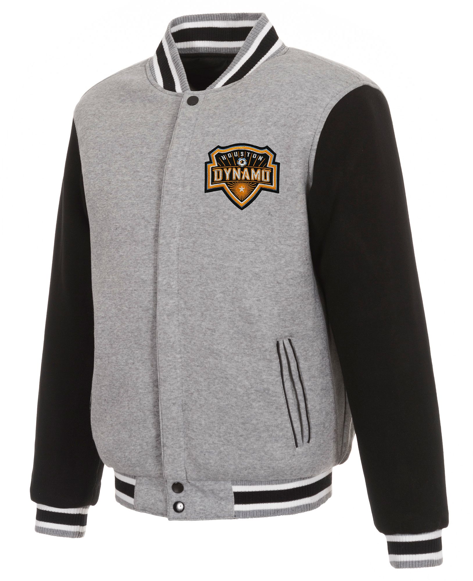 JH Design Houston Dynamo Black Reversible Fleece Jacket