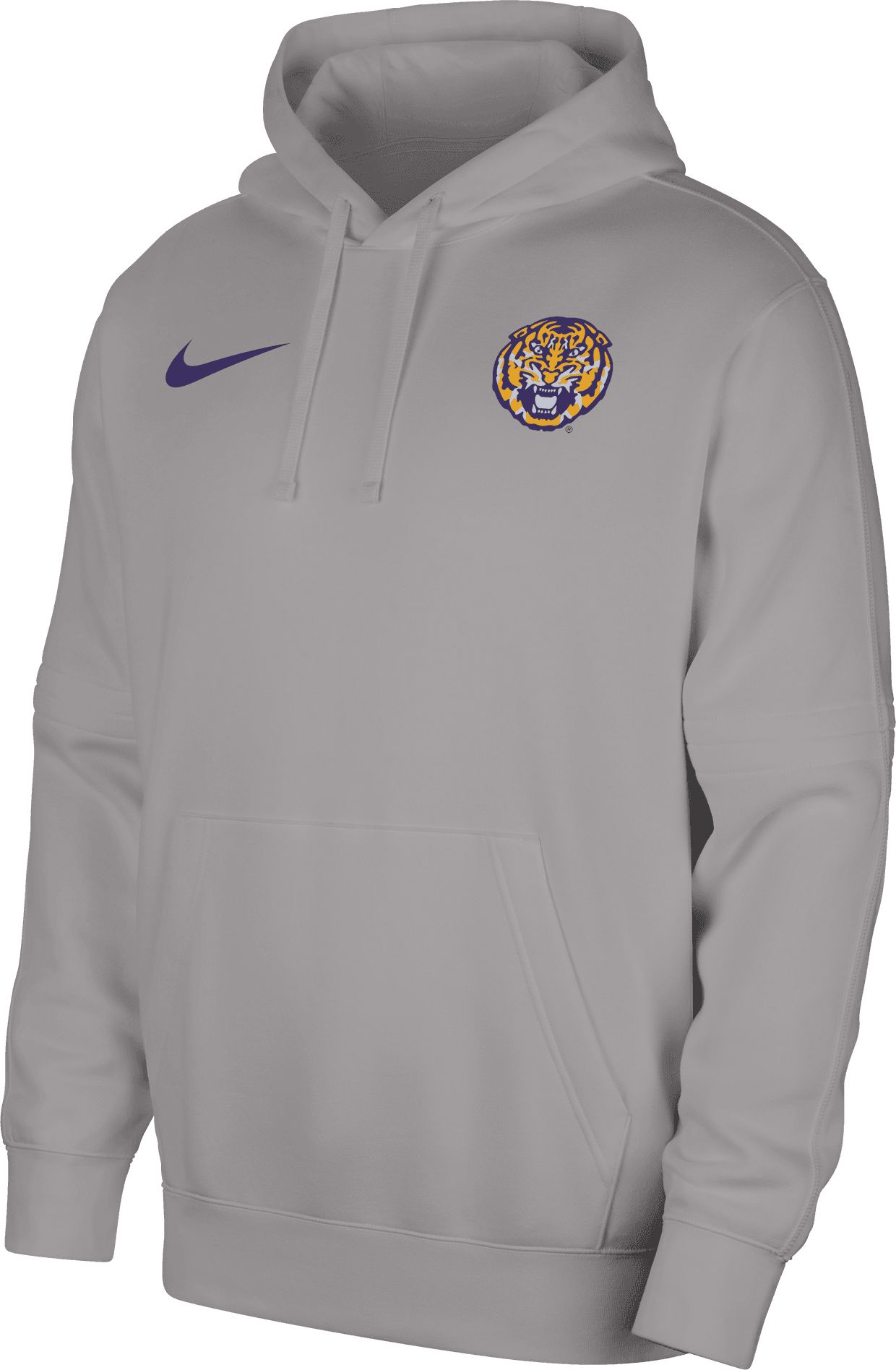 Dick's Sporting Goods Nike Men's LSU Tigers Grey Football Team Issue Club  Fleece Pullover Hoodie