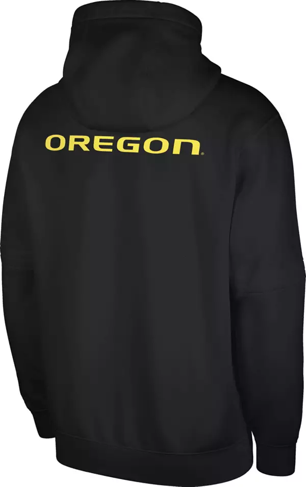 Nike Men's Oregon Ducks Black Football Team Issue Club Fleece Pullover  Hoodie