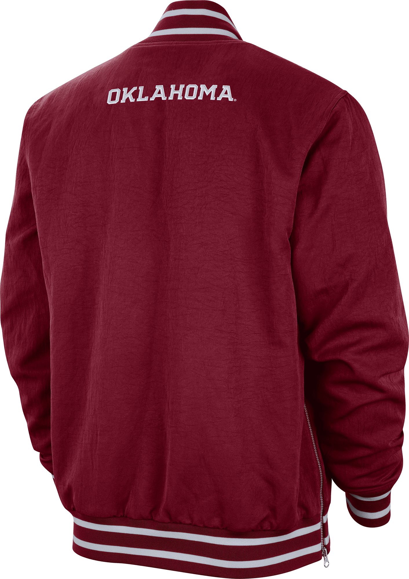 Nike Men's Oklahoma Sooners Crimson Bomber Jacket