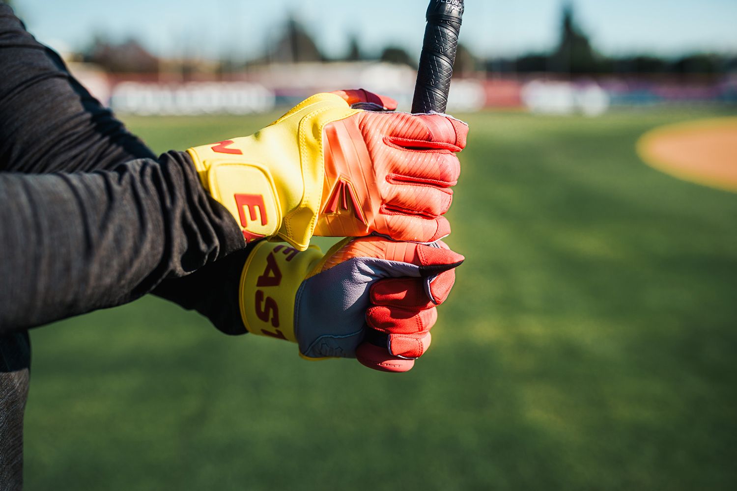 Easton Youth Walk-Off Ethos Fire Batting Gloves product image