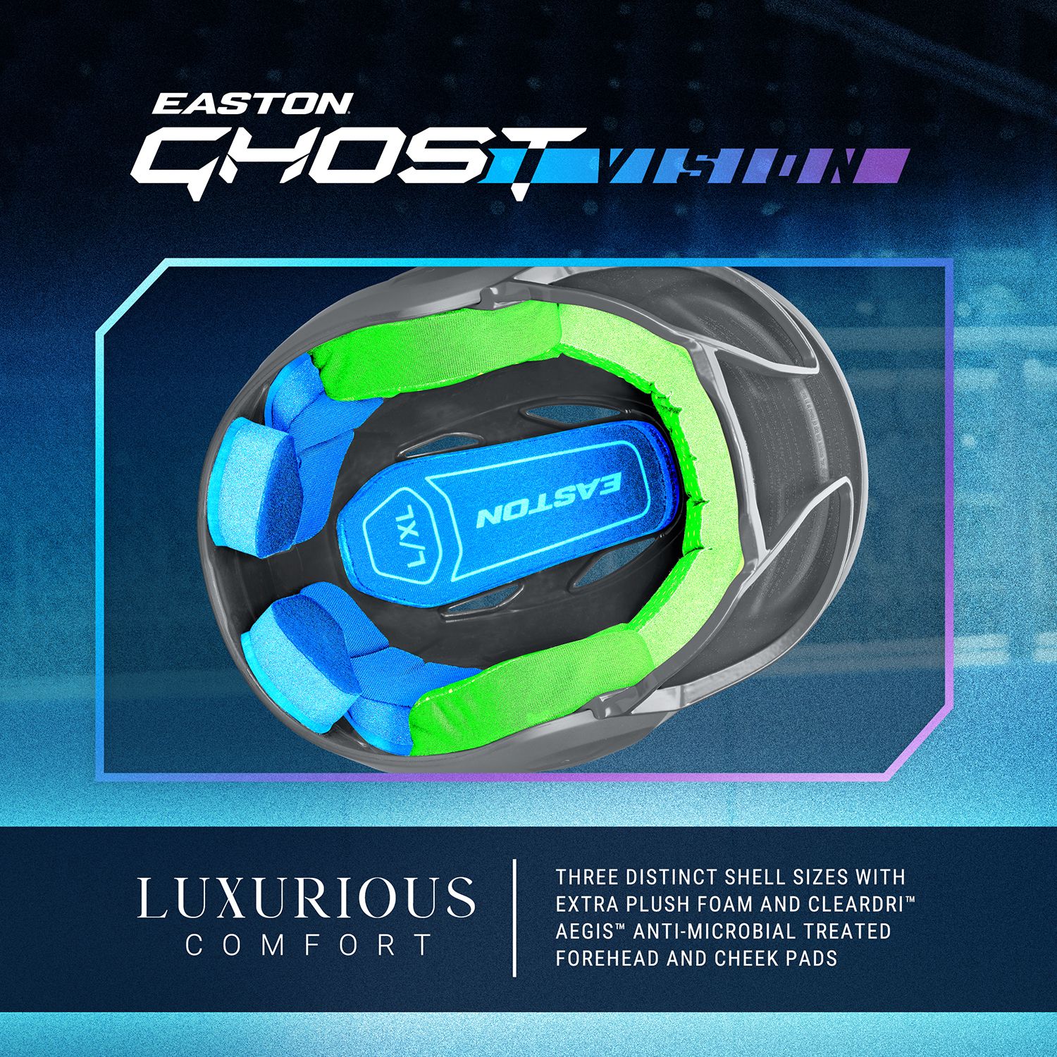 Easton Youth Ghost Vision Matte Softball Batting Helmet product image