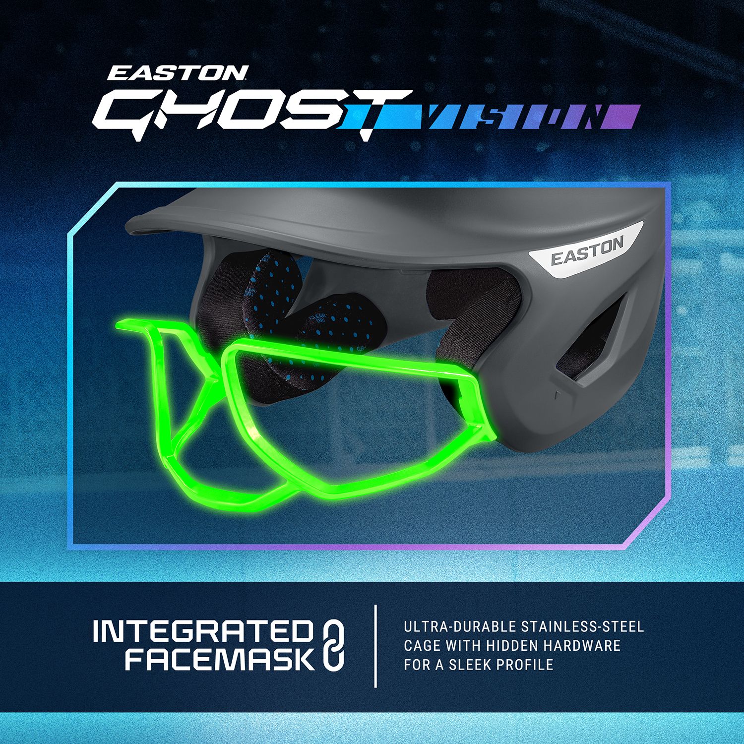 Easton Adult LLWS Ghost Vision Matte Softball Batting Helmet product image