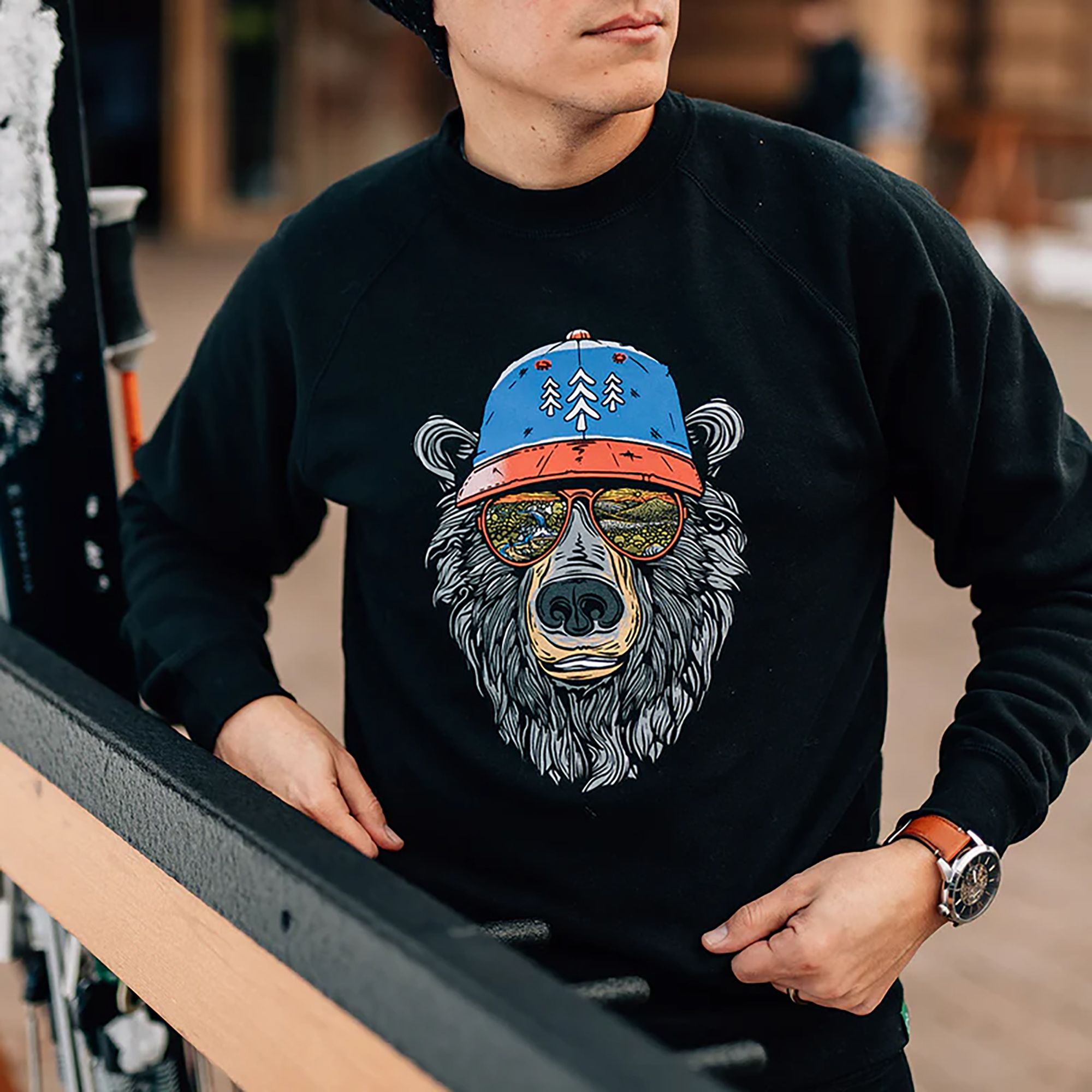 Wild Tribute Men's Miami Vice Appalachian Bear T-Shirt product image