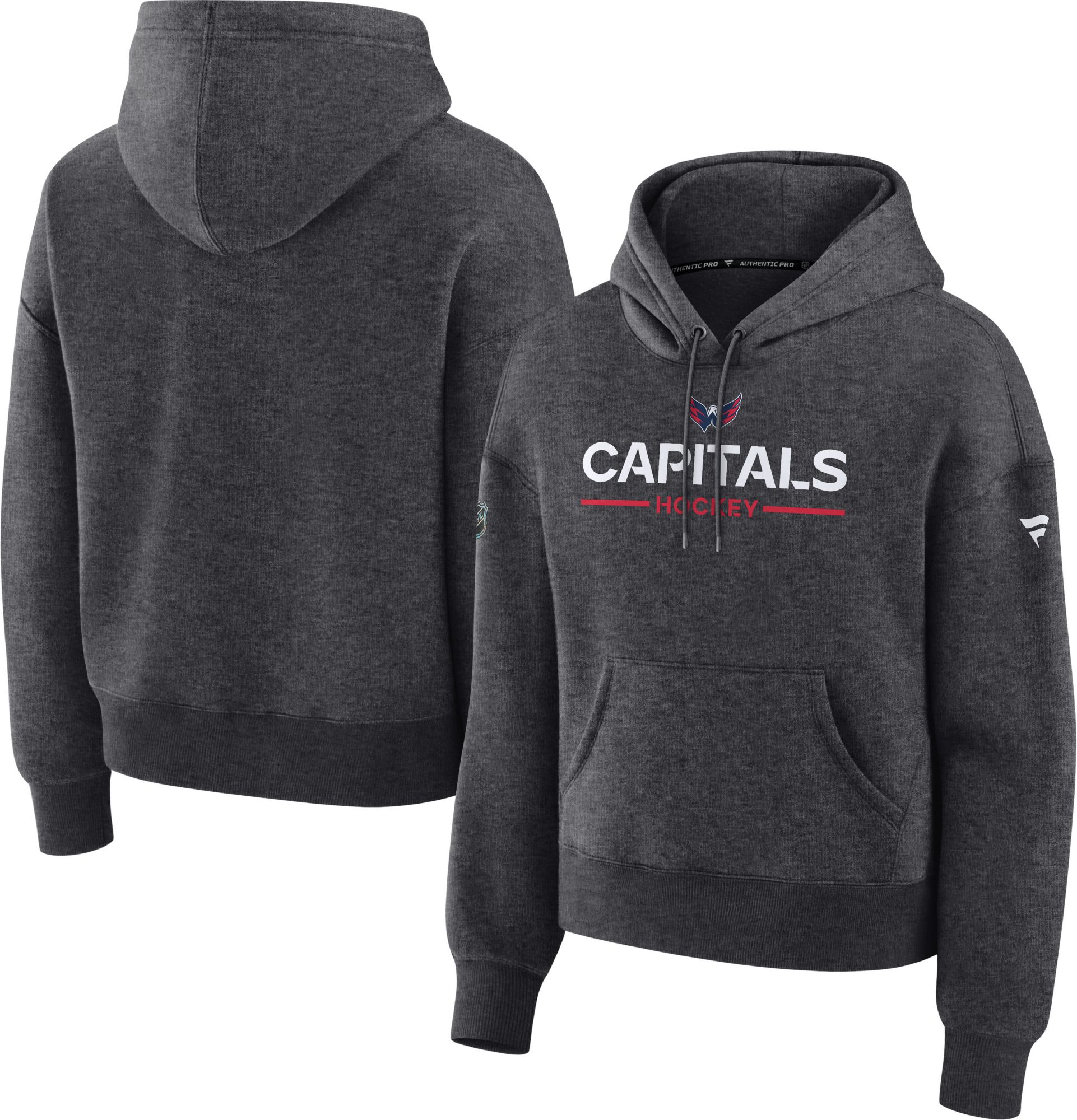 NHL Women's Washington Capitals Grey Primary Rink Pullover Hoodie product image