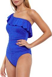 Gottex Women's Under My Skin One Shoulder Ruffle One Piece product image