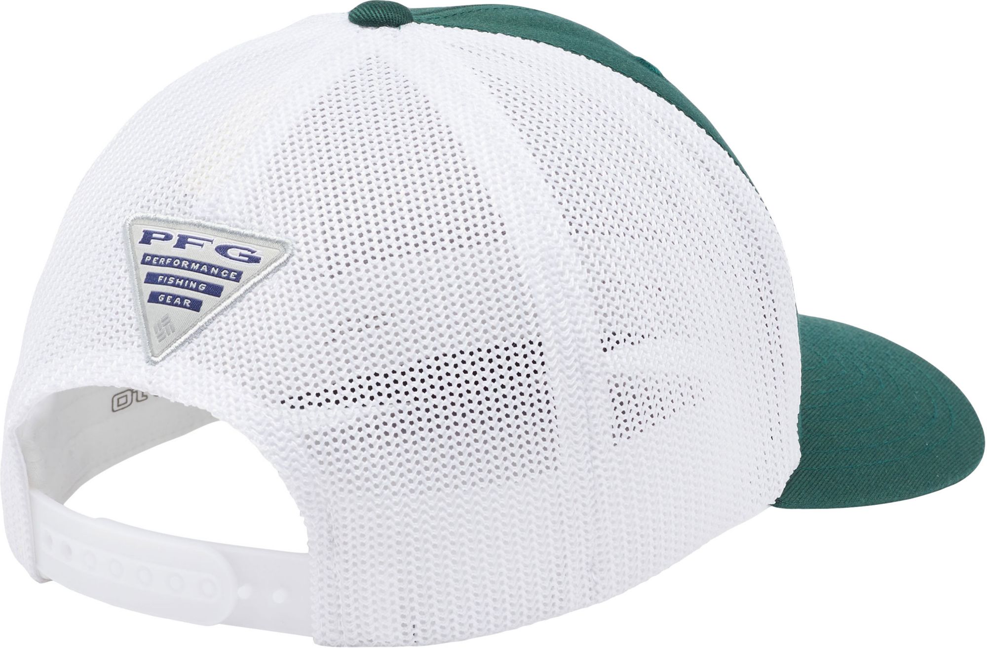 Columbia Men's Miami Hurricanes Green PFG Mesh Adjustable Hat product image