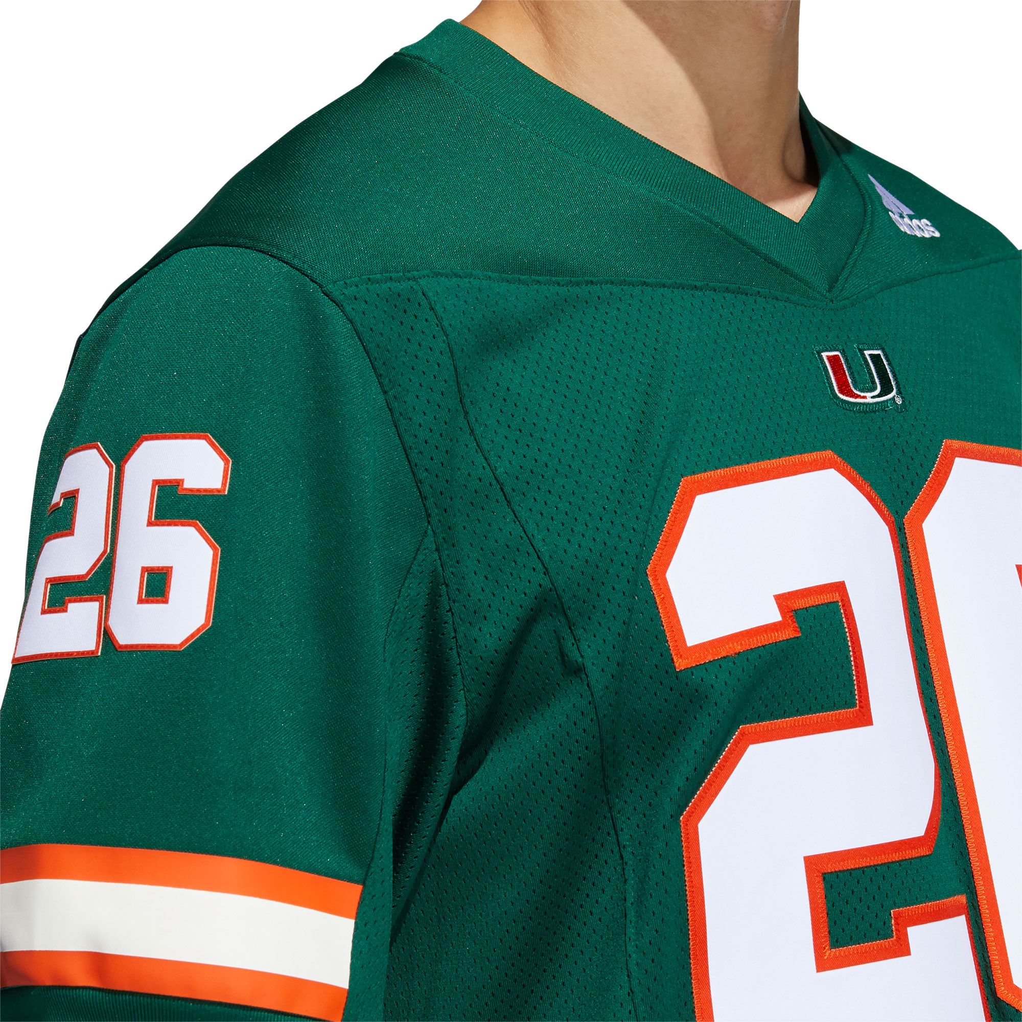 adidas Men's Miami Hurricanes Sean Taylor #26 Green Replica Football Jersey product image