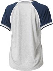 WEAR by Erin Andrews Women's Penn State Nittany Lions Grey Raglan Short Sleeve V-Neck T-Shirt product image