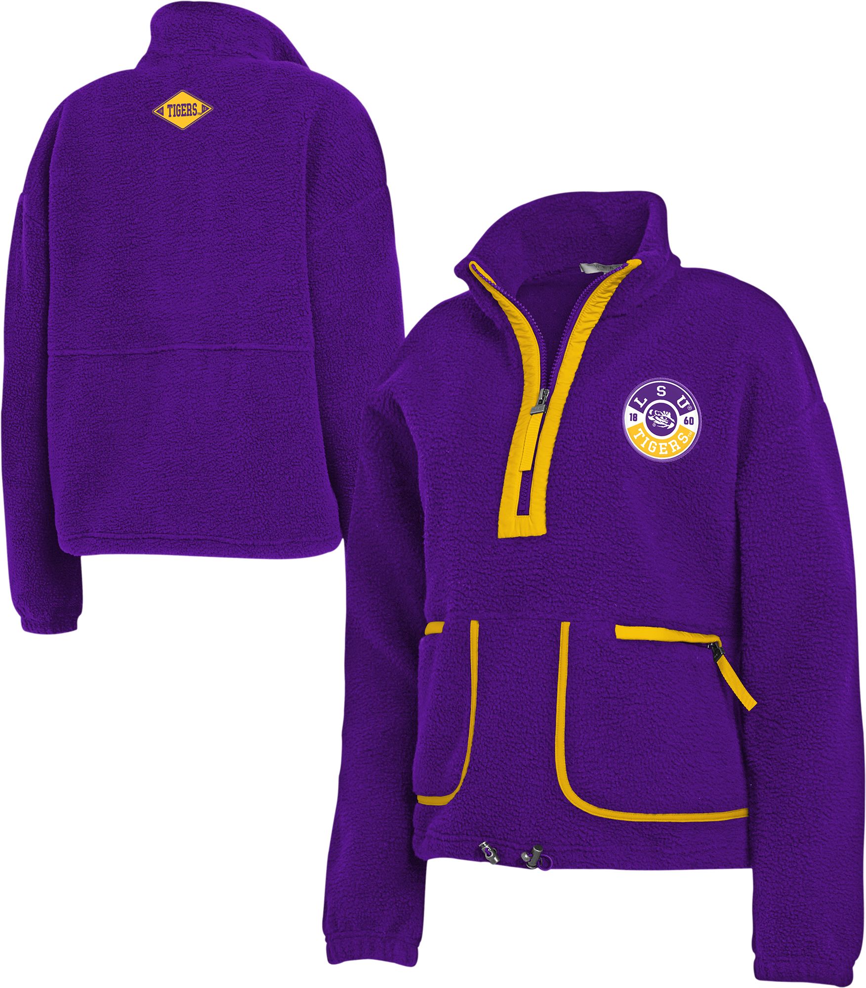 WEAR by Erin Andrews Women's LSU Tigers Purple Polar Fleece Half-Zip product image