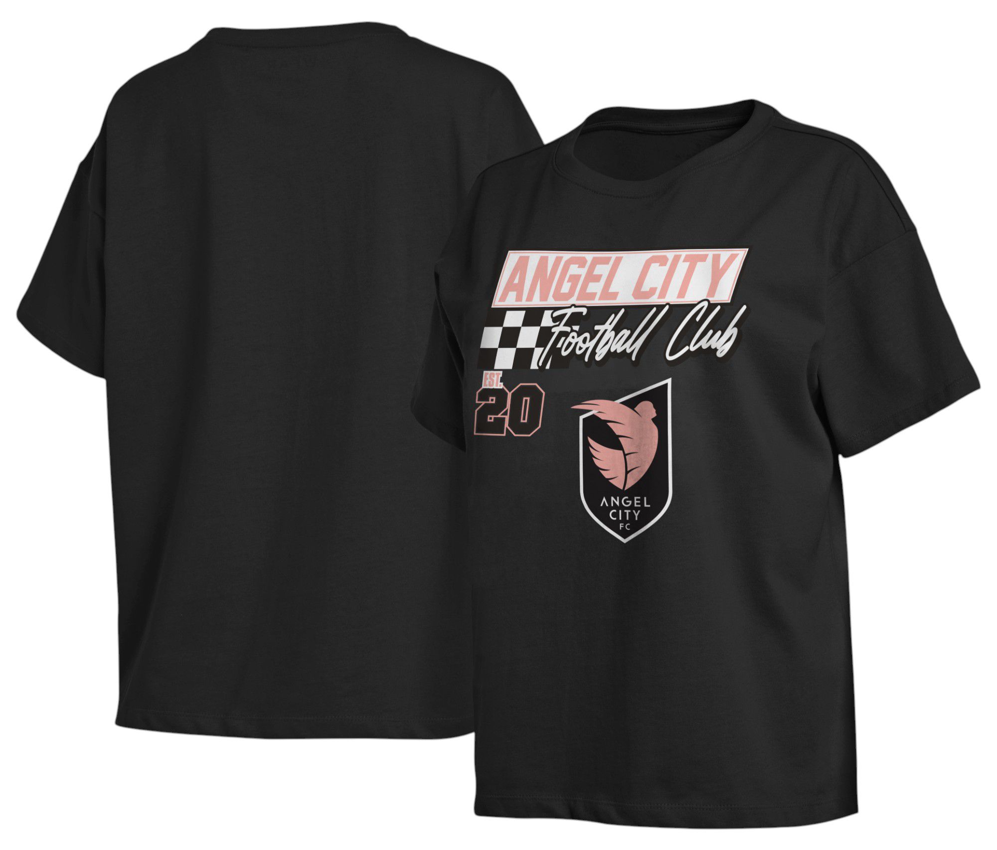 WEAR by Erin Andrews Women's Angel City FC Vintage Racing Grey T-Shirt product image