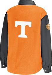 WEAR by Erin Andrews Women's Tennessee Volunteers Tennessee Orange/White Colorblock Shacket product image