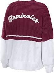 WEAR by Erin Andrews Women's Florida State Seminoles Garnet/White Colorblock Sweater product image