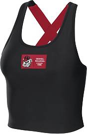 WEAR by Erin Andrews Women's Georgia Bulldogs Black Cropped Performance Tank product image
