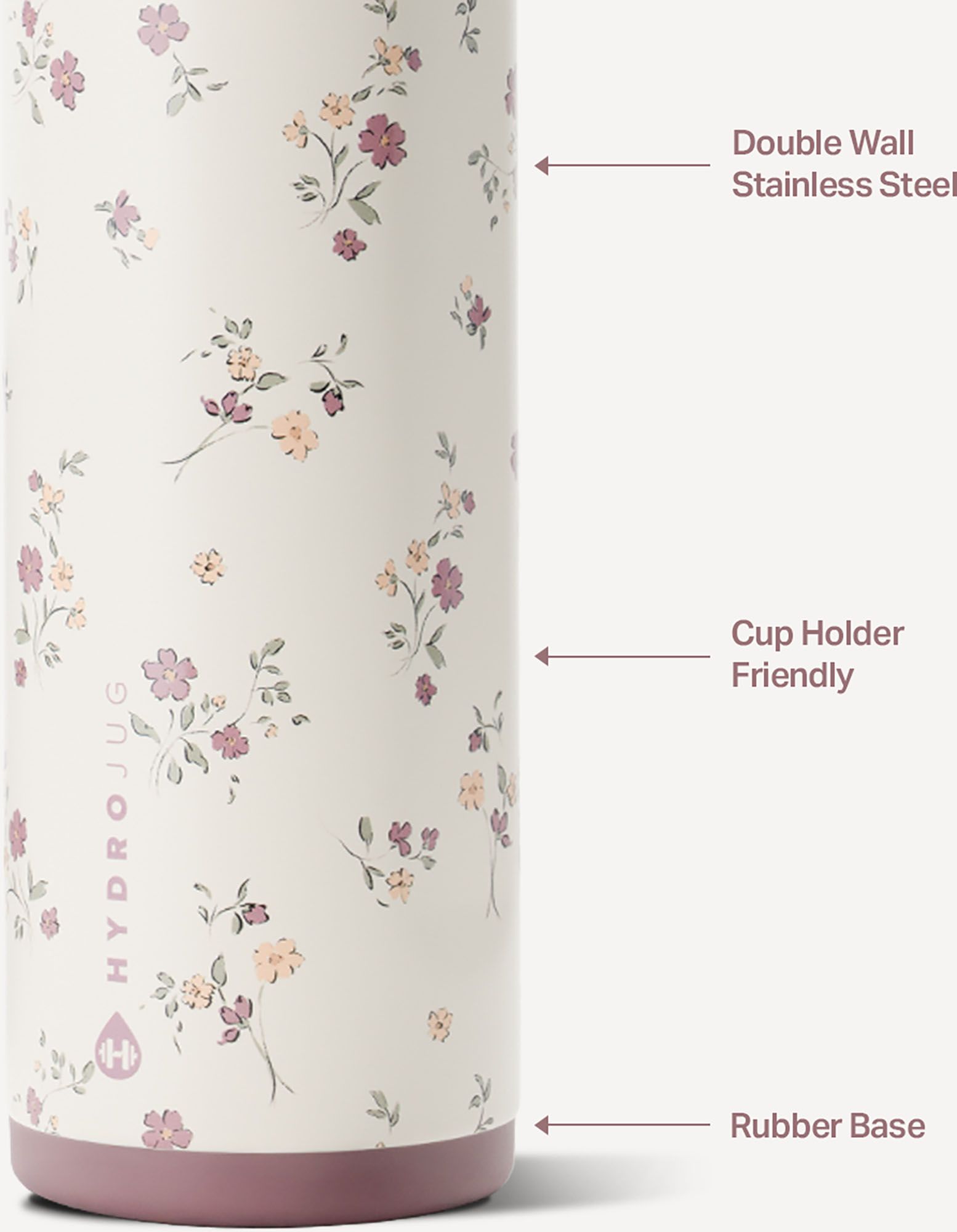 HYDROJUG 24 oz. Ease2o Bottle - Flora product image