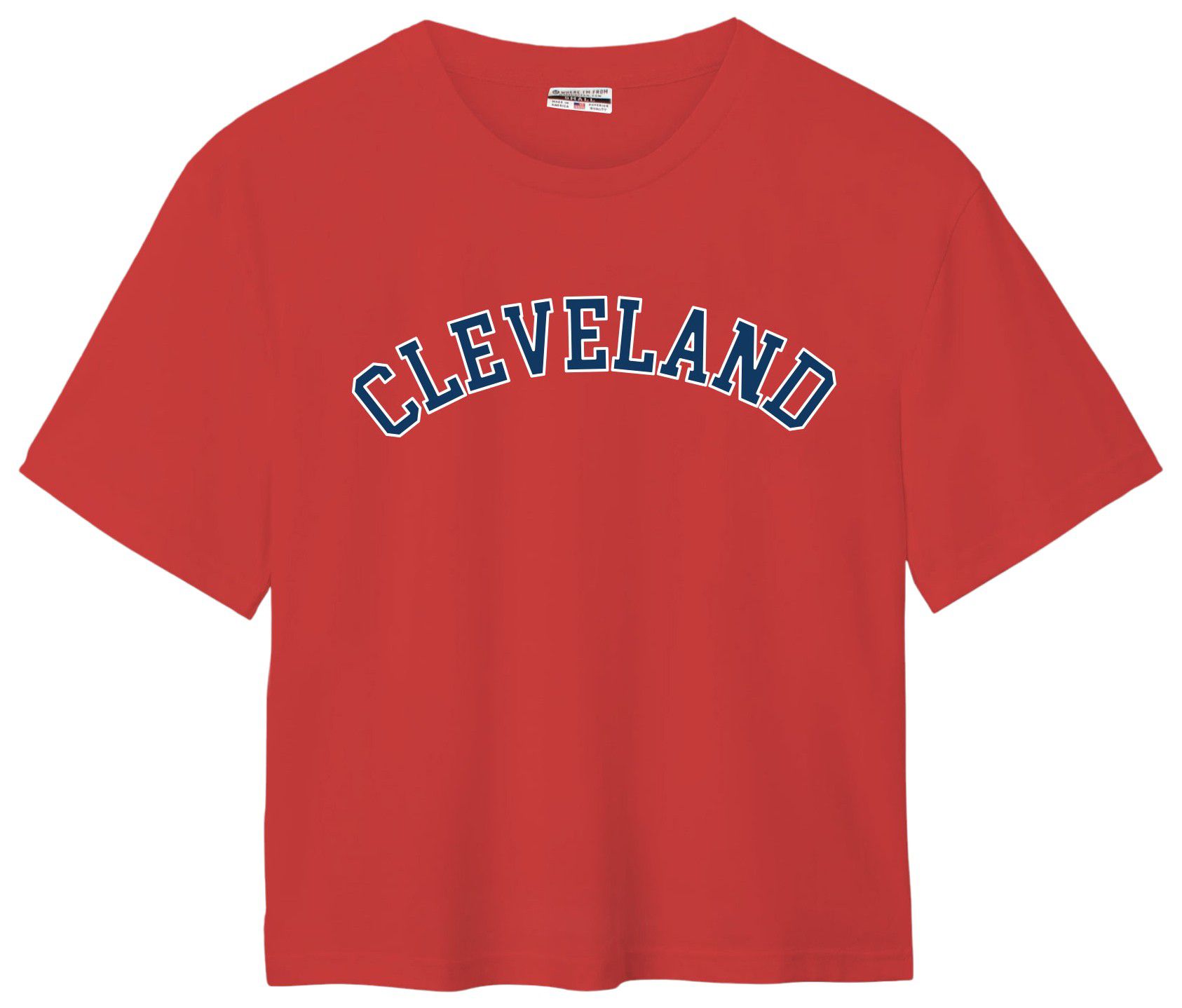 Where I'm From Adult Cleveland Red 2Sided Easy T-Shirt product image