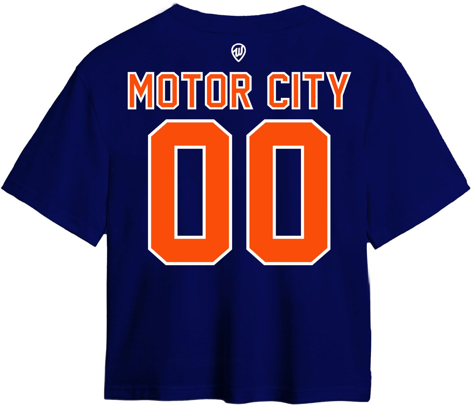 Where I'm From Women's Detroit Navy 2 Hit Easy Baseball T-Shirt product image