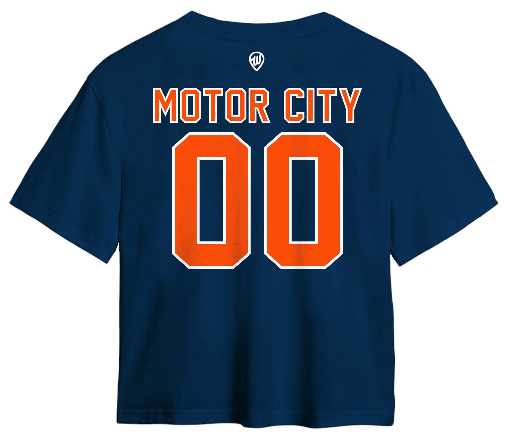 Where I'm From Women's Detroit Navy 2Sided Easy T-Shirt product image