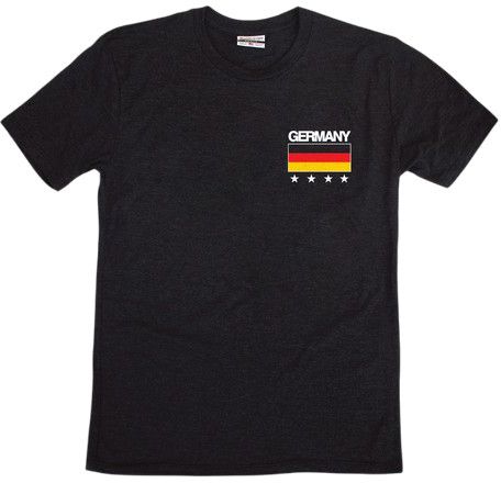 Where I'm From Adult Germany Black 2 Hit T-Shirt product image