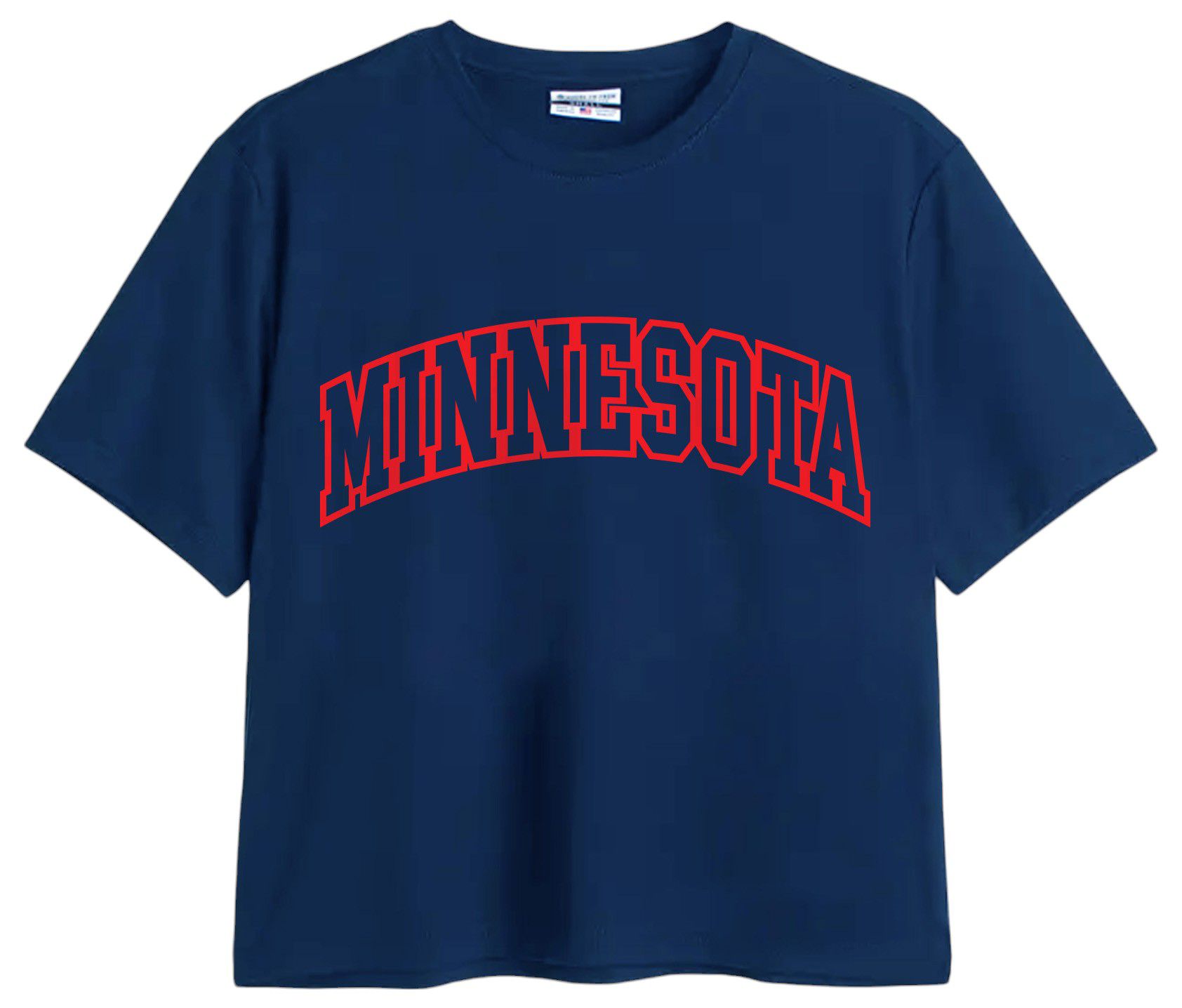 Where I'm From Women's Minnesota Navy 2Sided Easy T-Shirt product image