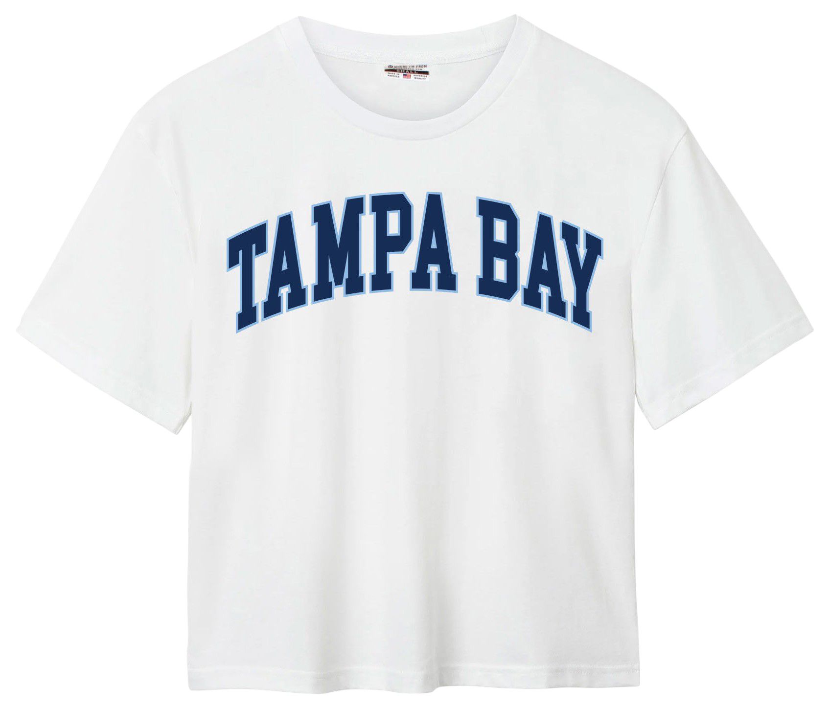 Where I'm From Women's Tampa Bay White 2Sided Easy T-Shirt product image