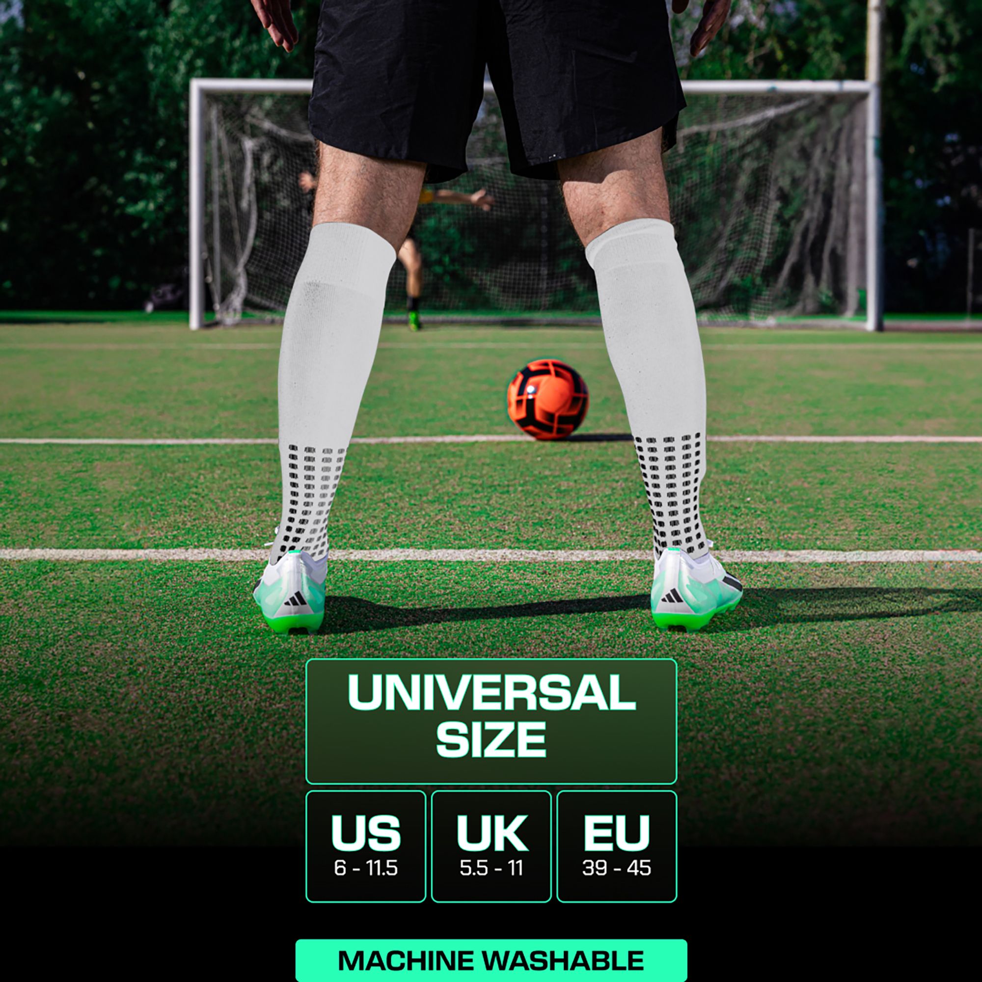 LUX Anti Slip Soccer Knee Socks - 2 Pack product image