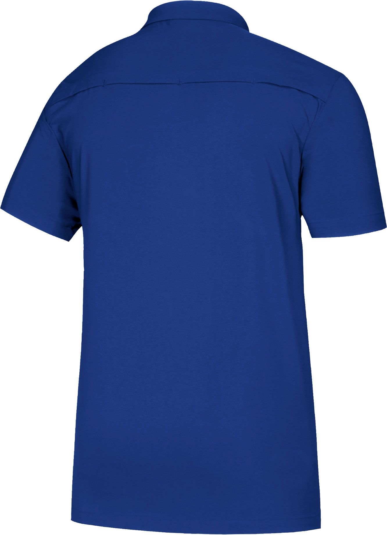 adidas Men's Kansas Jayhawks Blue Game Mode Full-Button Sideline Performance Polo product image