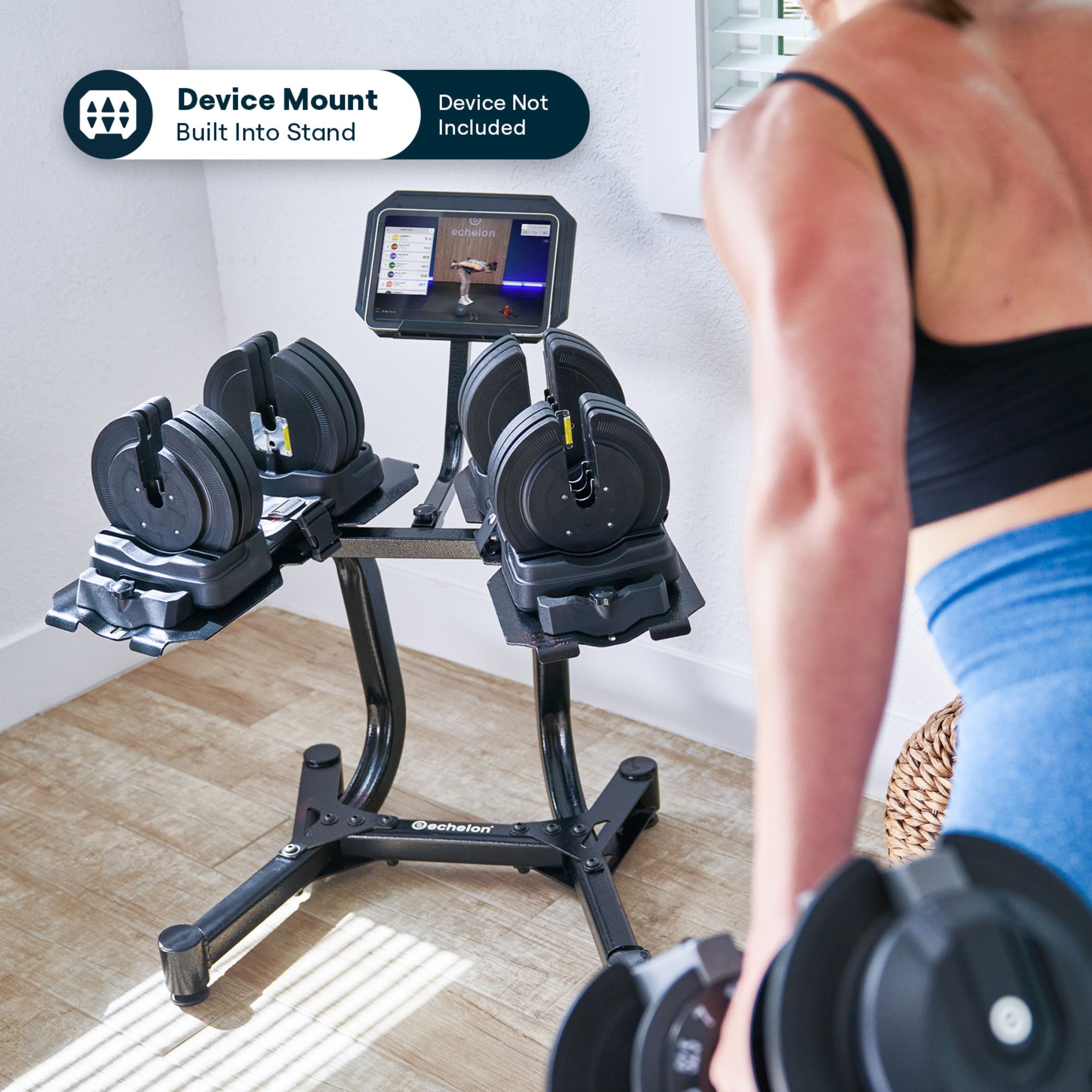 Echelon Adjustable Dumbbells & Stand product image