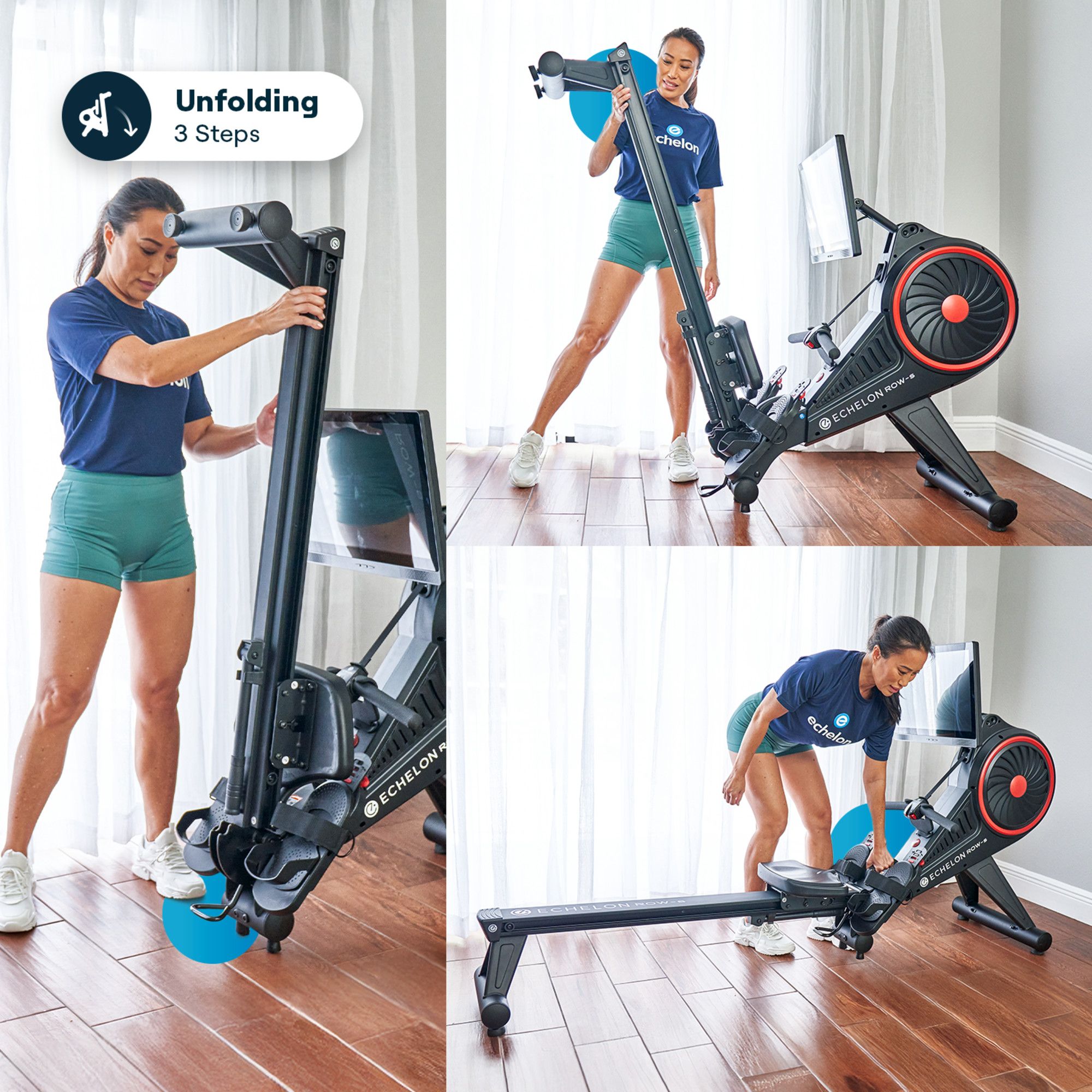 Echelon Row-S Indoor Rowing Machine with 22" class Rotating HD Touchscreen and Magnetic Resistance product image