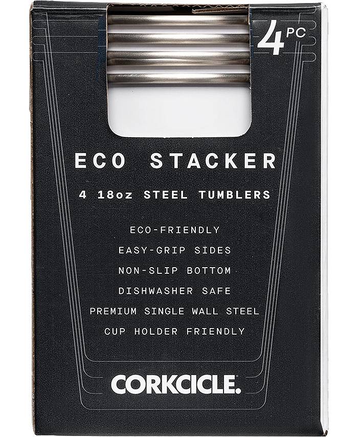 Corkcicle Eco Stacker - 18oz 4-Pack - Matte Black