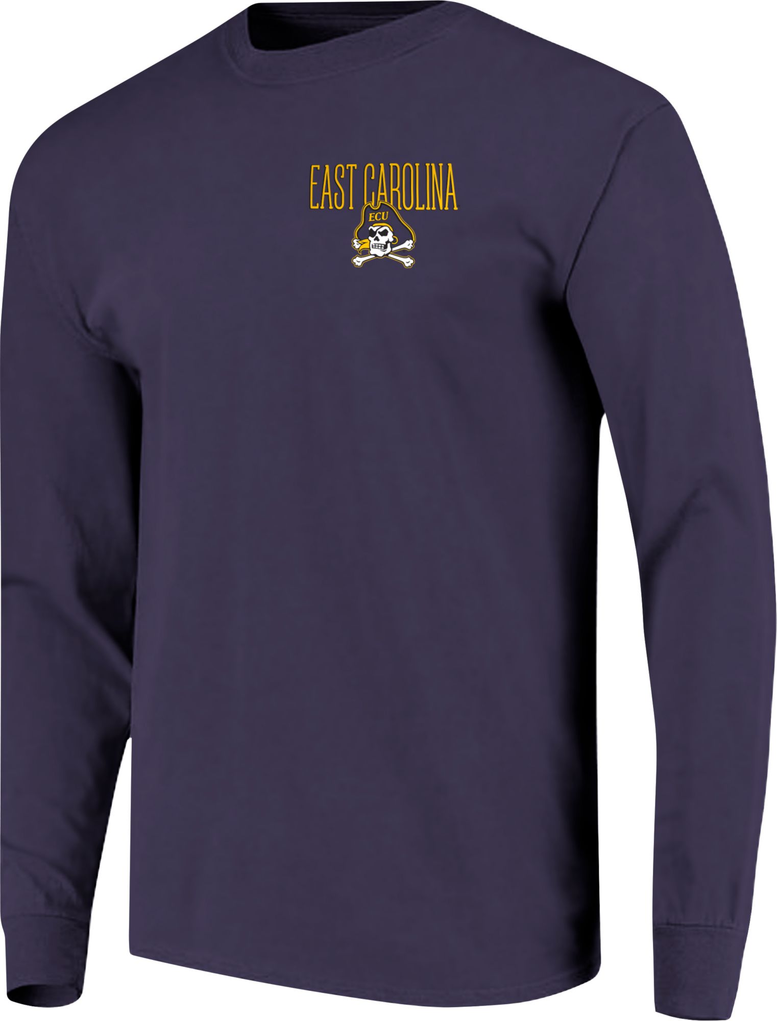 Image One Men's East Carolina Pirates Purple Tall Type State Long Sleeve T-Shirt product image