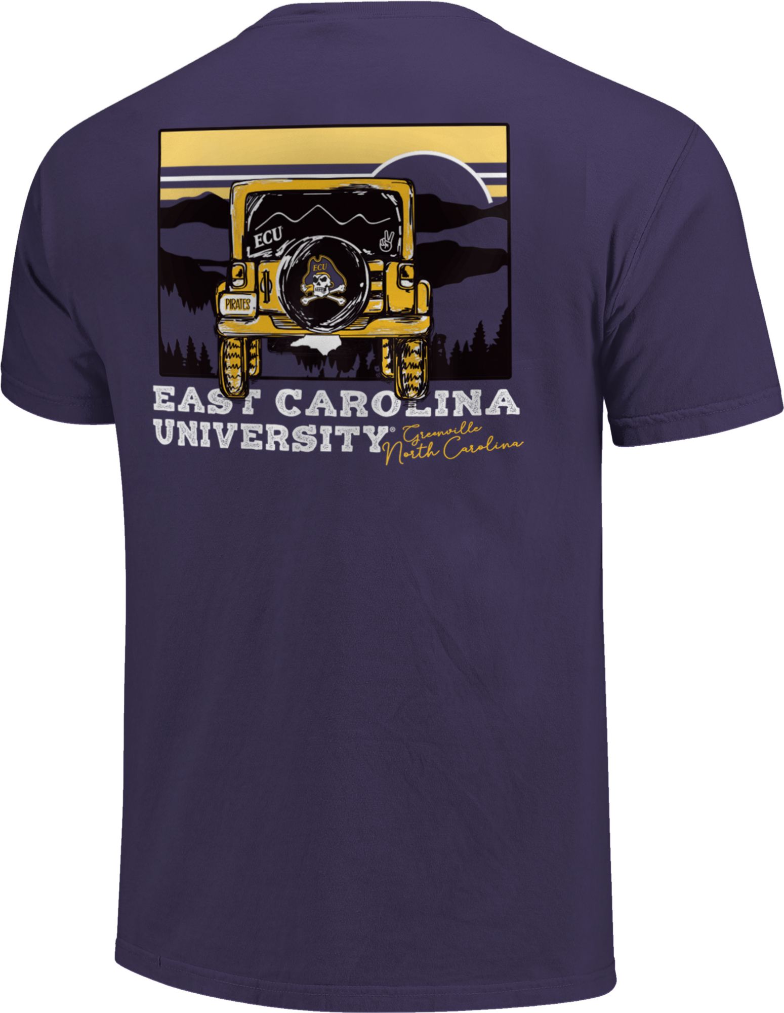 Image One Men's East Carolina Pirates Purple SUV Adventure T-Shirt product image
