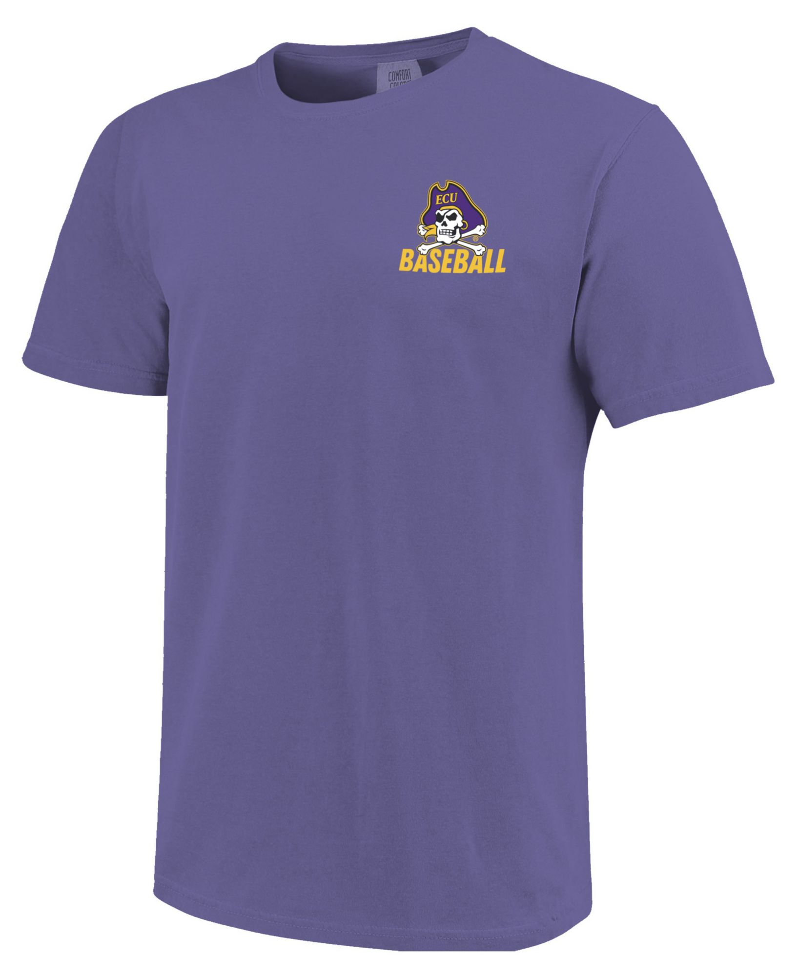 Image One Men's East Carolina Pirates Violet Baseball Card T-Shirt product image